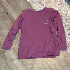 Ivory Ella Long Sleeve Tee in Purple